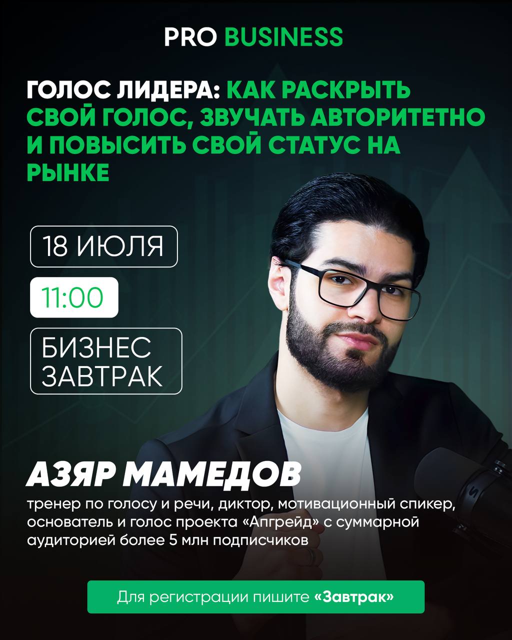 Бизнес-завтрак с Азяром Мамедовым